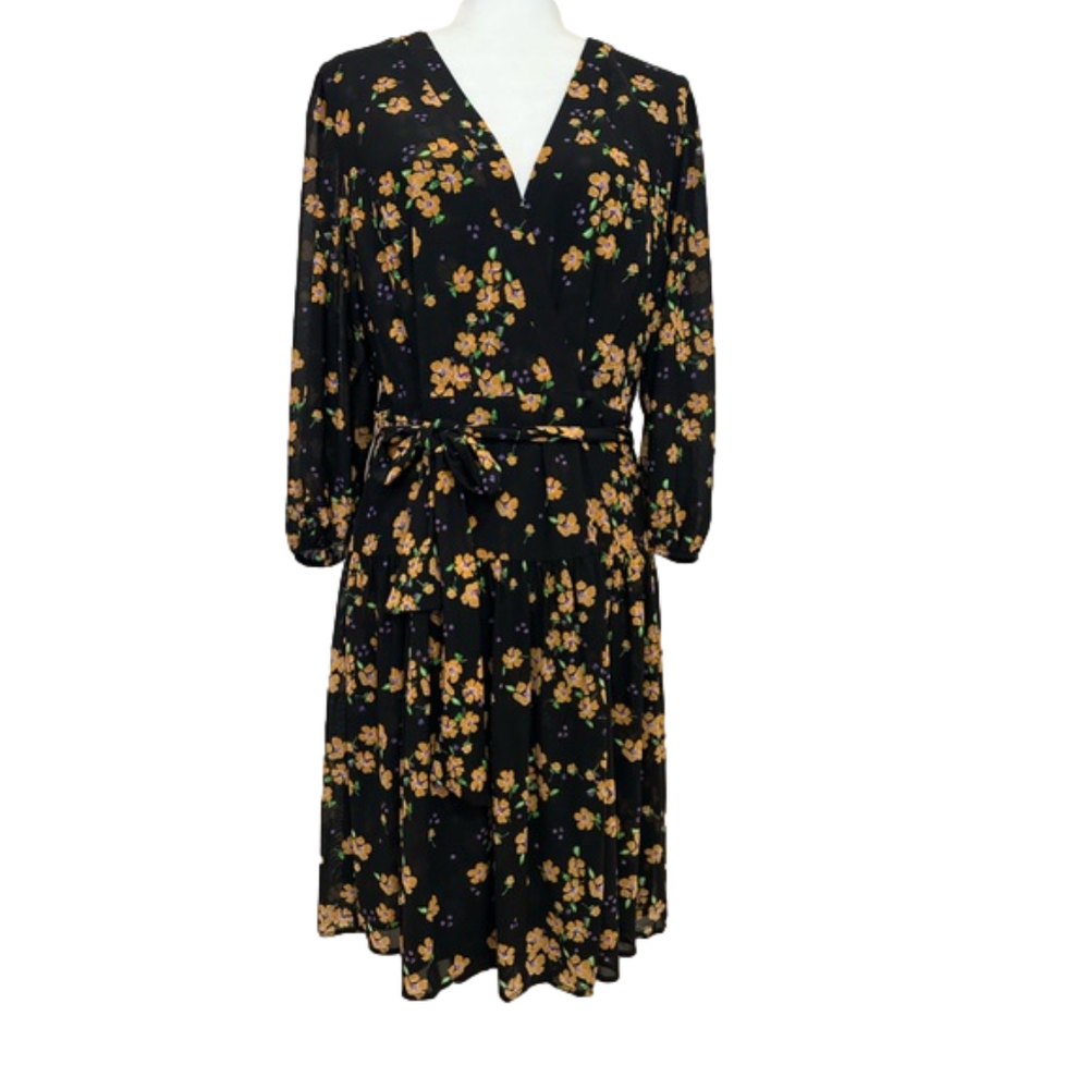 CAbi 5945 Debut Floral Wrap Dress or Open